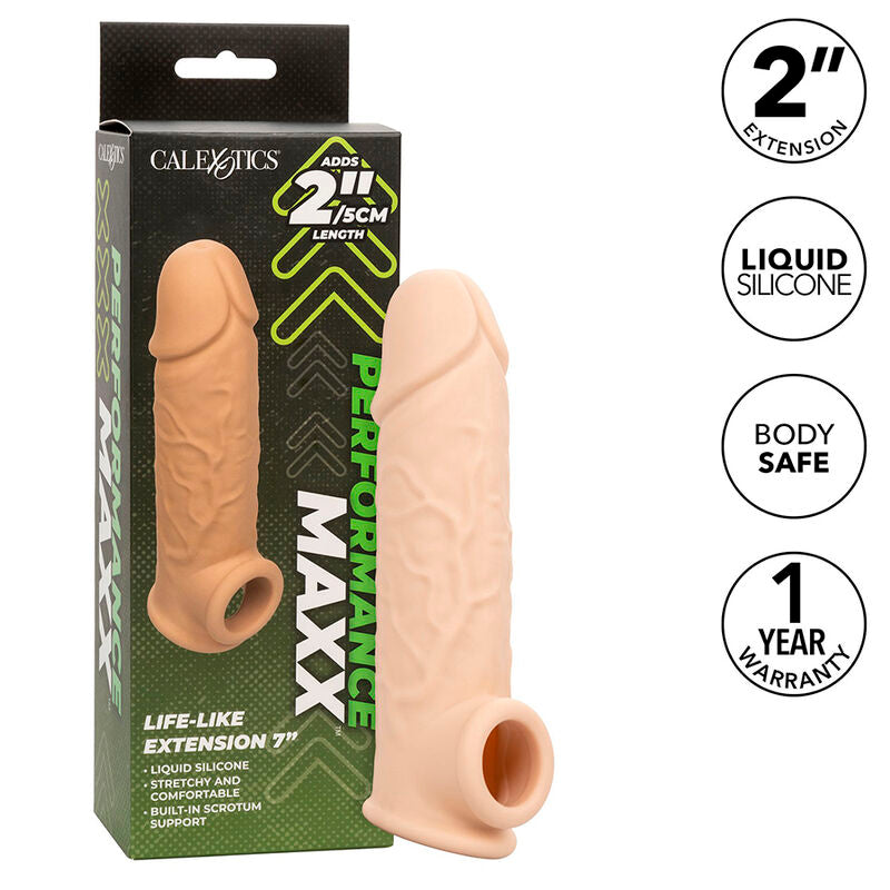 Comprar CALEXOTICS Performance Maxx Extensión Realista 7 Piel Claro – Aumento De Longitud Para Experiencia Mejorada-Noxtic