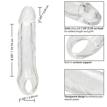 Comprar CALEXOTICS Performance Maxx Clear Extensión 5.5 Pulgadas – Aumento De Tamaño Con Diseño Transparente-Noxtic