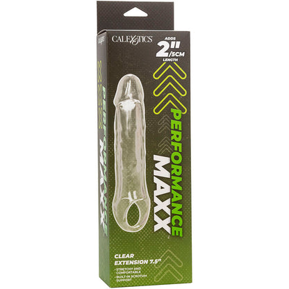 Comprar CALEXOTICS Performance Maxx Extensión Clara 7.5 – Aumento De Tamaño Con Diseño Transparente-Noxtic