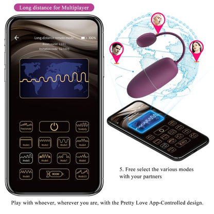 Comprar Pretty Love Nymph Huevo Vibrador – Controlado Por App Con Diseño Elegante-Noxtic