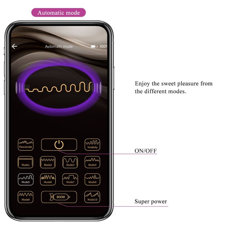 Comprar Pretty Love Nymph Huevo Vibrador – Controlado Por App Con Diseño Elegante-Noxtic