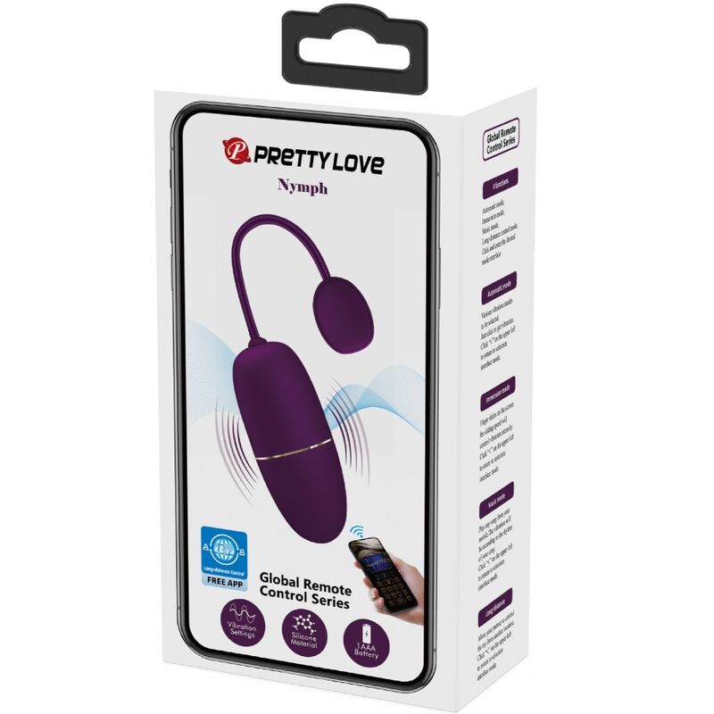 Comprar Pretty Love Nymph Huevo Vibrador – Controlado Por App Con Diseño Elegante-Noxtic