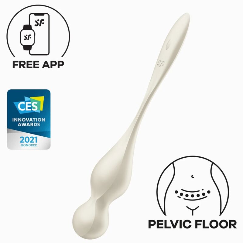 Comprar Satisfyer Love Birds Bolas Kegel Vibradoras Blancas – Fortalecimiento Del Suelo Pélvico Con Estimulación Placentera-Noxtic