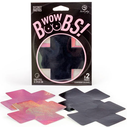 Comprar SECRET PLAY Cubre Pezones Wow Boobs – Decoración Corporal Irresistible Para Mayor Confianza-Noxtic