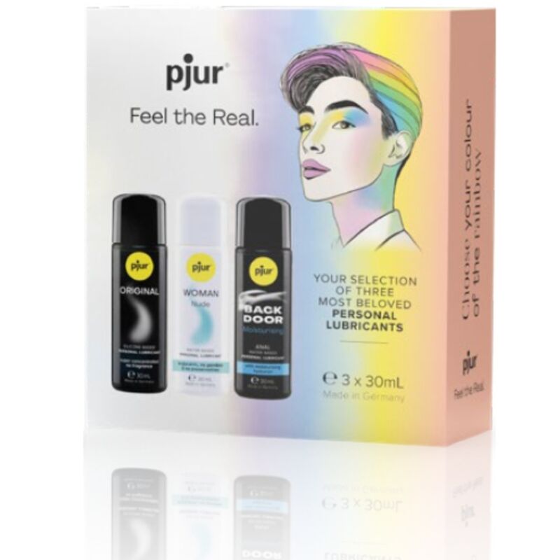 Comprar PJUR Pride Set Premium Lubricantes 3 X 30 ML – Variedad De Lubricantes De Alta Calidad Para Placer Sensible-Noxtic