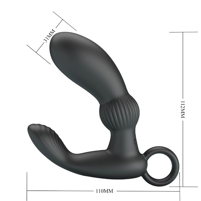 Comprar PRETTY LOVE Cayla Masajeador Vibrador Anal Negro – Diseño Ergonómico Para Placer Intenso-Noxtic