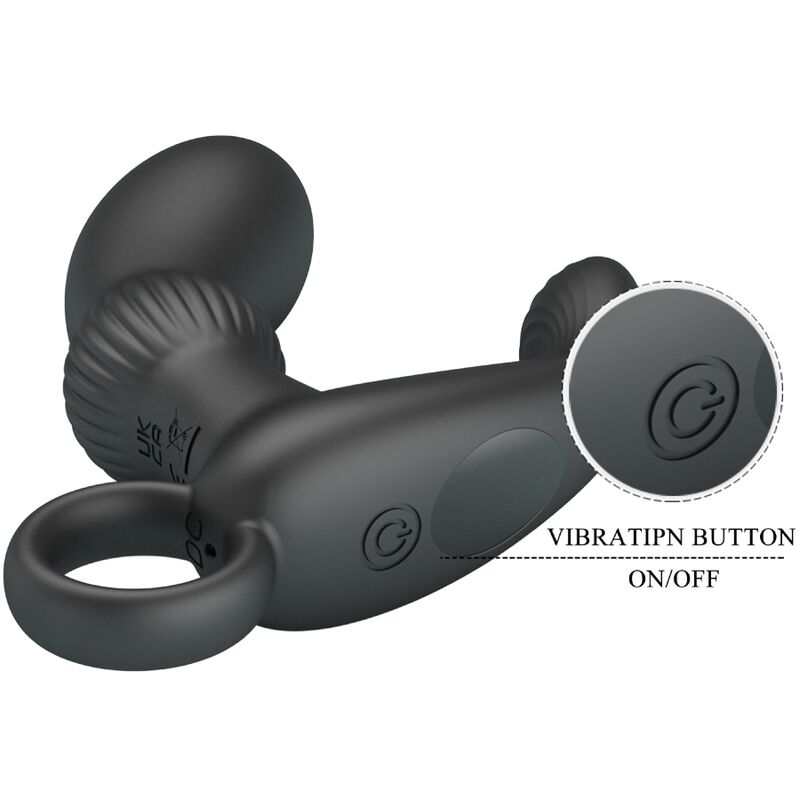 Comprar PRETTY LOVE Cayla Masajeador Vibrador Anal Negro – Diseño Ergonómico Para Placer Intenso-Noxtic