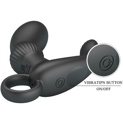 Comprar PRETTY LOVE Cayla Masajeador Vibrador Anal Negro – Diseño Ergonómico Para Placer Intenso-Noxtic