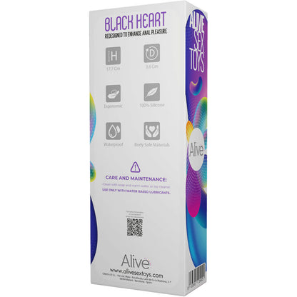 Comprar ALIVE Black Heart Estimulador – Diseño Ergonómico Para Placer Íntimo Con Estilo-Noxtic