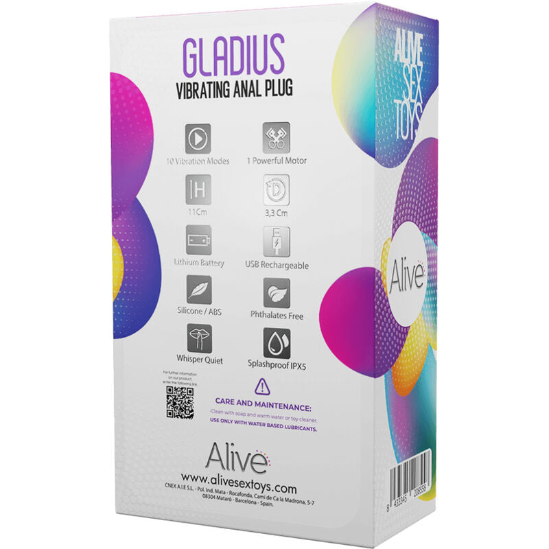 Comprar ALIVE Gladius Plug Vibrador Anal – Diseño Ergonómico De Silicona Médica Para Placer Intenso-Noxtic