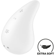 Comprar Satisfyer Dew Drop Vibrador Lay-On Blanco – Vibrador Recargable Con Diseño Elegante-Noxtic