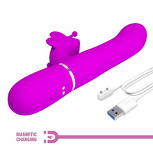 Comprar Pretty Love Vibrador Rabbit Multifunción 4 en 1 Fucsia – Diseño Ergonómico Para Experiencias Únicas-Noxtic