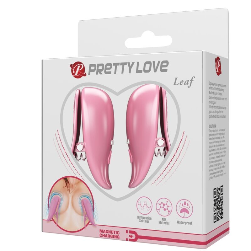 Comprar PRETTY LOVE Leaf Pinzas Vibratorias – Diseño Elegante Con Estimulación Sensual-Noxtic