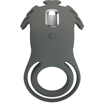 Comprar Pretty Love Ruben Doble Anillo Vibrador Con Estimulador Gris – Diseño Ergonómico Para Mayor Comodidad-Noxtic