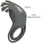 Comprar Pretty Love Ruben Doble Anillo Vibrador Con Estimulador Gris – Diseño Ergonómico Para Mayor Comodidad-Noxtic