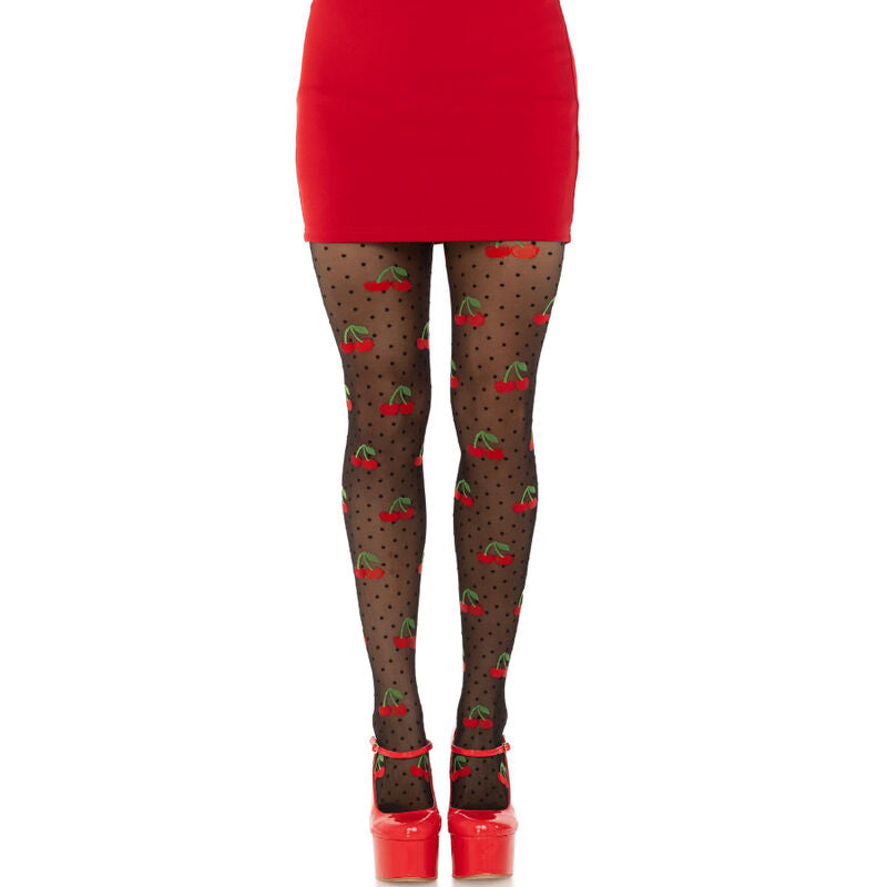 LEG AVENUE - CHERRY BLACK MOON CROCHET