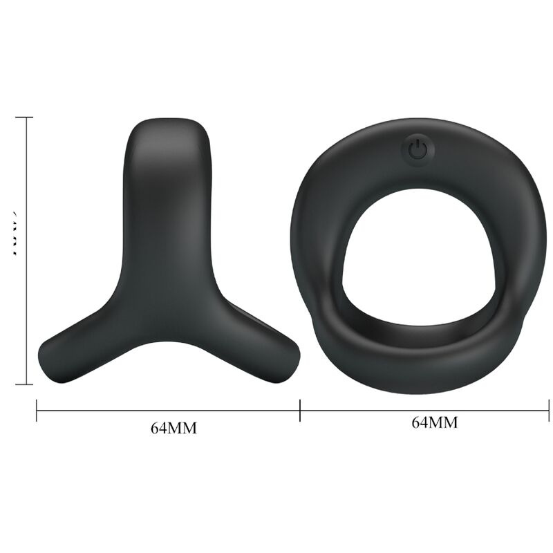 Comprar Pretty Love Elliott Anillo Vibrador Negro – Diseño Elegante Para Intensificar Momentos De Intimidad-Noxtic