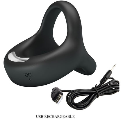 Comprar Pretty Love Elliott Anillo Vibrador Negro – Diseño Elegante Para Intensificar Momentos De Intimidad-Noxtic