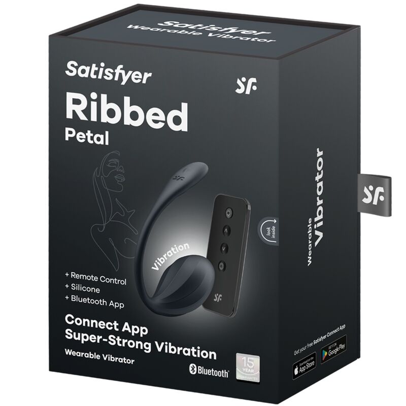 Comprar Satisfyer Ribbed Petal Estimulador Control Remoto Negro – Juguete Erótico Con App Para Experiencia Personalizada-Noxtic
