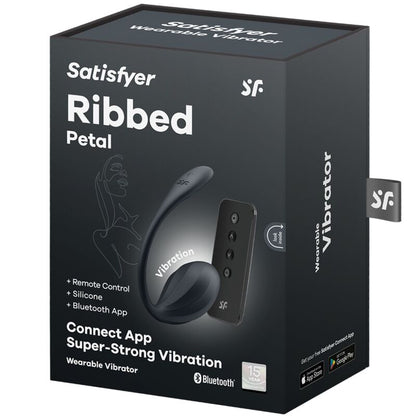 Comprar Satisfyer Ribbed Petal Estimulador Control Remoto Negro – Juguete Erótico Con App Para Experiencia Personalizada-Noxtic