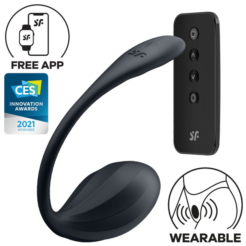 Comprar Satisfyer Ribbed Petal Estimulador Control Remoto Negro – Juguete Erótico Con App Para Experiencia Personalizada-Noxtic