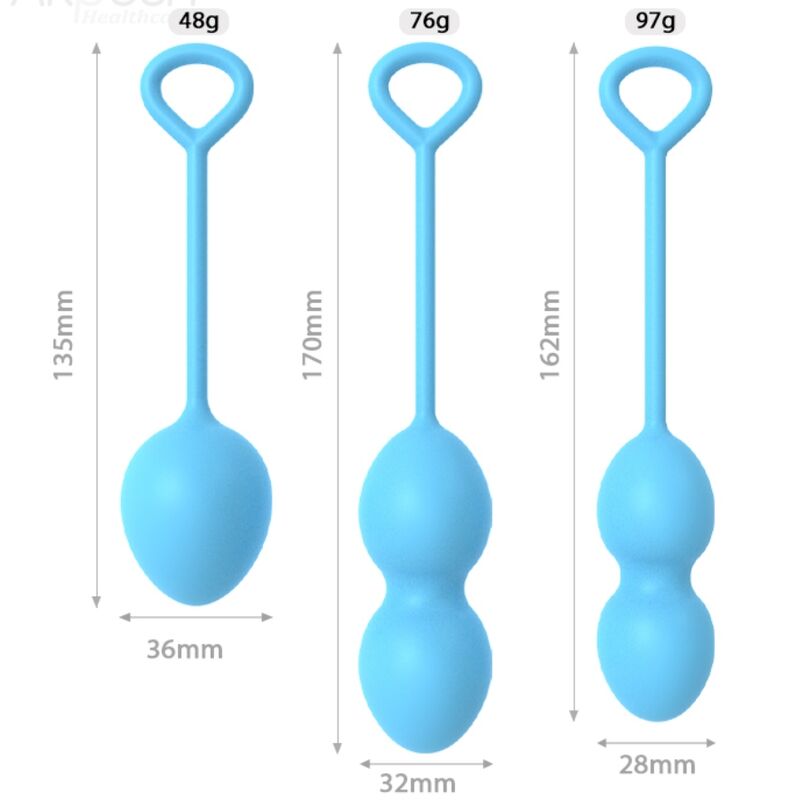 Comprar Armony Anabiosis Pesas Vaginales 3 Niveles Azul – Fortalece Tu Bienestar Íntimo Con Confianza-Noxtic
