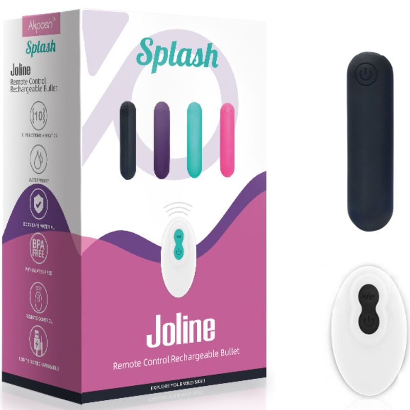 Comprar ARMONY Splash Joline Bala Vibradora – Silicona Con Control Remoto Y 10 Modos De Vibración-Noxtic