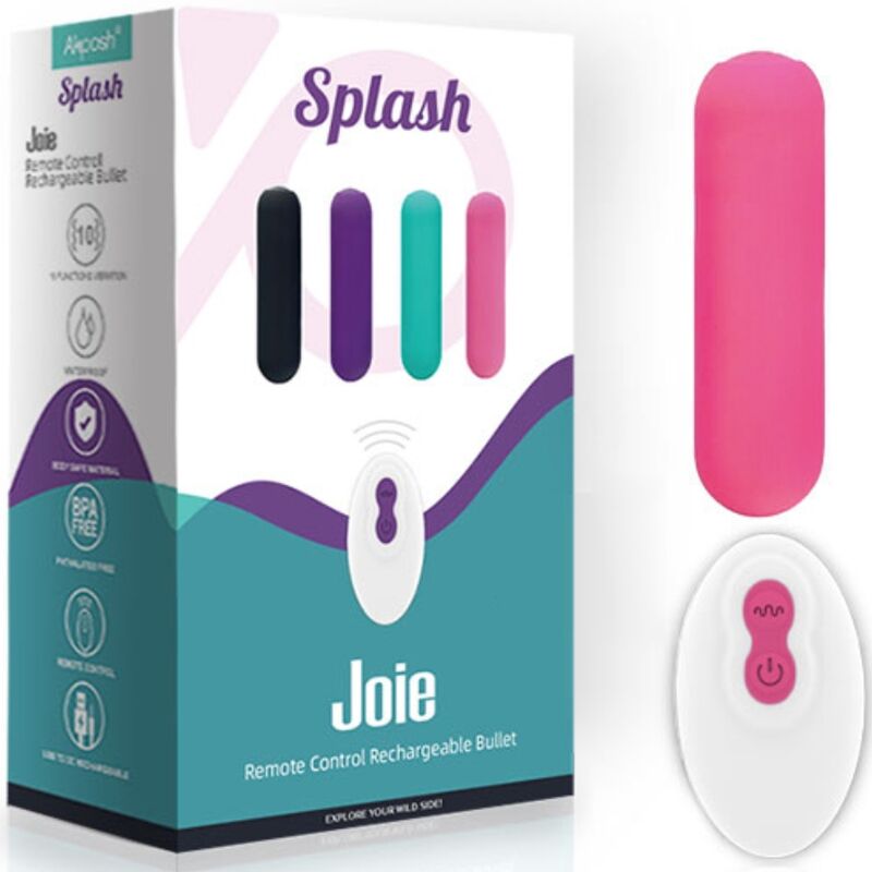 Comprar ARMONY Splash Joie Bala Vibradora Rosa – Control Remoto Con 10 Modos De Vibración-Noxtic