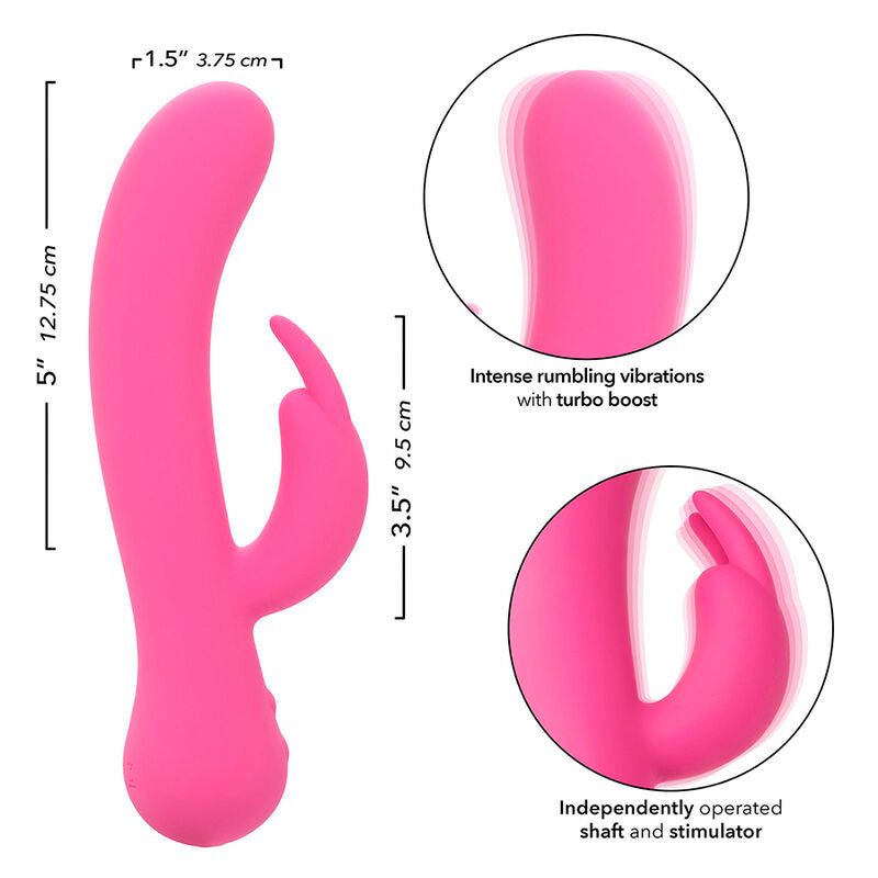 Comprar CALEXOTICS First Time Vibrador Rabbit Recargable Rosa – Experiencia De Doble Estimulación Con Diseño Elegante-Noxtic