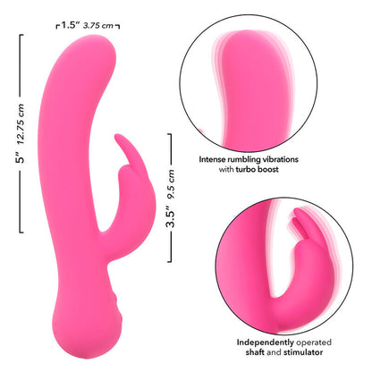Comprar CALEXOTICS First Time Vibrador Rabbit Recargable Rosa – Experiencia De Doble Estimulación Con Diseño Elegante-Noxtic