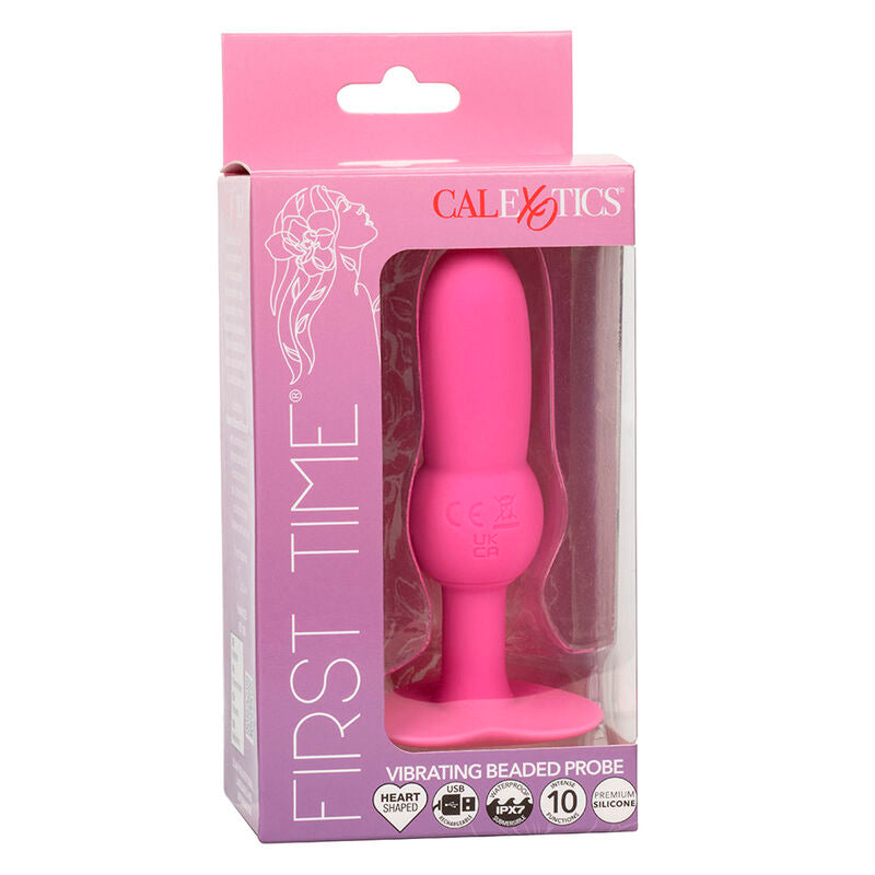 Comprar Calexotics First Time Plug Anal Con Cuencas Rosa – Juguete Intimo Para Exploracion Con 10 Vibraciones-Noxtic
