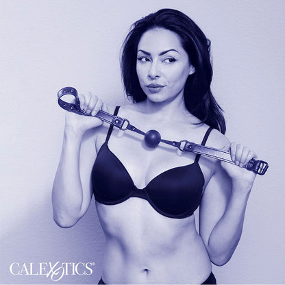 Comprar CALEXOTICS Nocturnal Mordaza De Bola Silicona Negra – Diseño Ergonómico Para Placer Sensorial-Noxtic
