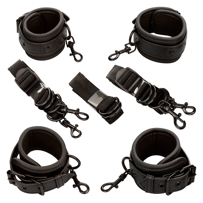 Comprar Calexotics Nocturnal Restricciones de Cama Cuero Ajustable Negro – Diseño Ergonómico Para Mayor Comodidad-Noxtic