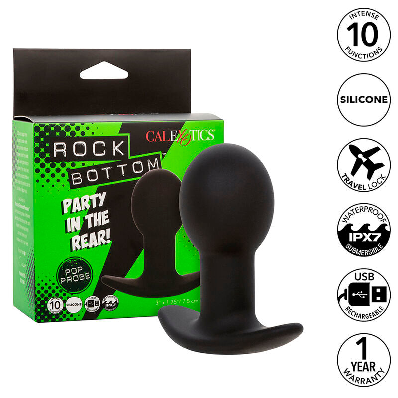 Comprar Calexotics Rock Bottom Plug – Juguete Con 10 Modos De Vibración Para Placer Personalizado-Noxtic