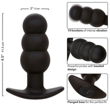 Comprar Calexotics Rock Bottom Plug Anal Con Cuentas – Juguete De Silicona Con 10 Funciones De Vibración-Noxtic