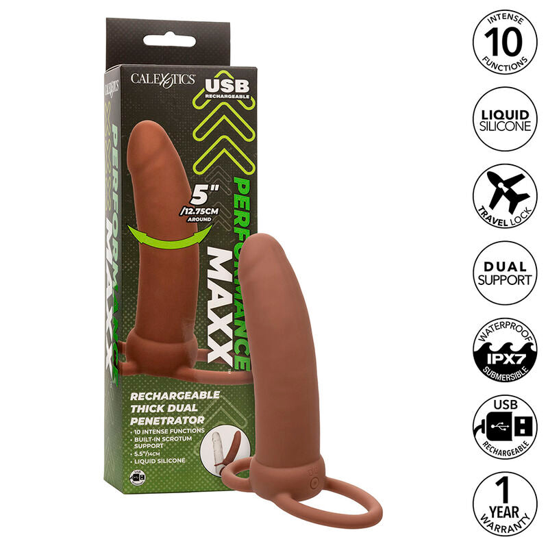Comprar CALEXOTICS Maxx Doble Estimulador Grueso – Juguete Erótico Con 10 Modos De Vibración Para Placer Personalizado-Noxtic