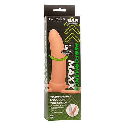 Comprar CALEXOTICS Maxx Doble Penetrador Grueso – Juguete Erótico Con 10 Vibraciones Para Placer Intenso-Noxtic