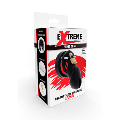 Comprar HIDDEN DESIRE Jaula De Castidad Silicona Talla L Negra – Diseño Ergonómico Para Control Y Conexión Intima-Noxtic