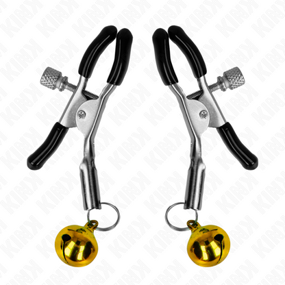 Comprar KINK Pinzas Para Pezones Con Campanilla Dorada – Diseño Elegante Para Estimulación Sensorial-Noxtic