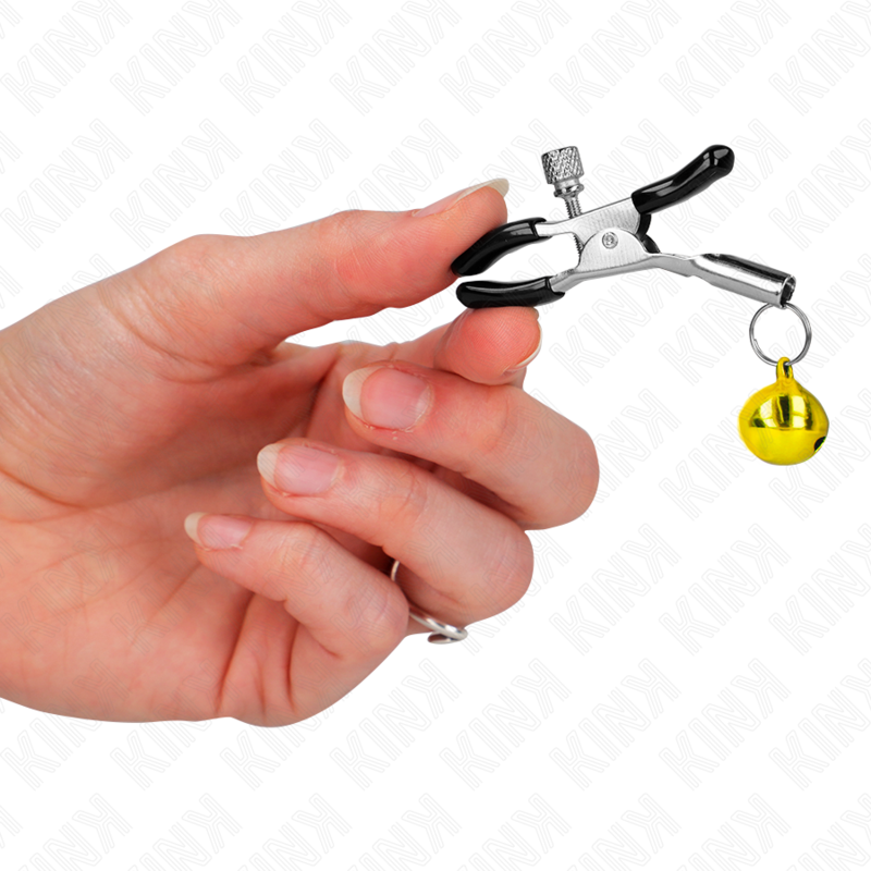 Comprar KINK Pinzas Para Pezones Con Campanilla Dorada – Diseño Elegante Para Estimulación Sensorial-Noxtic