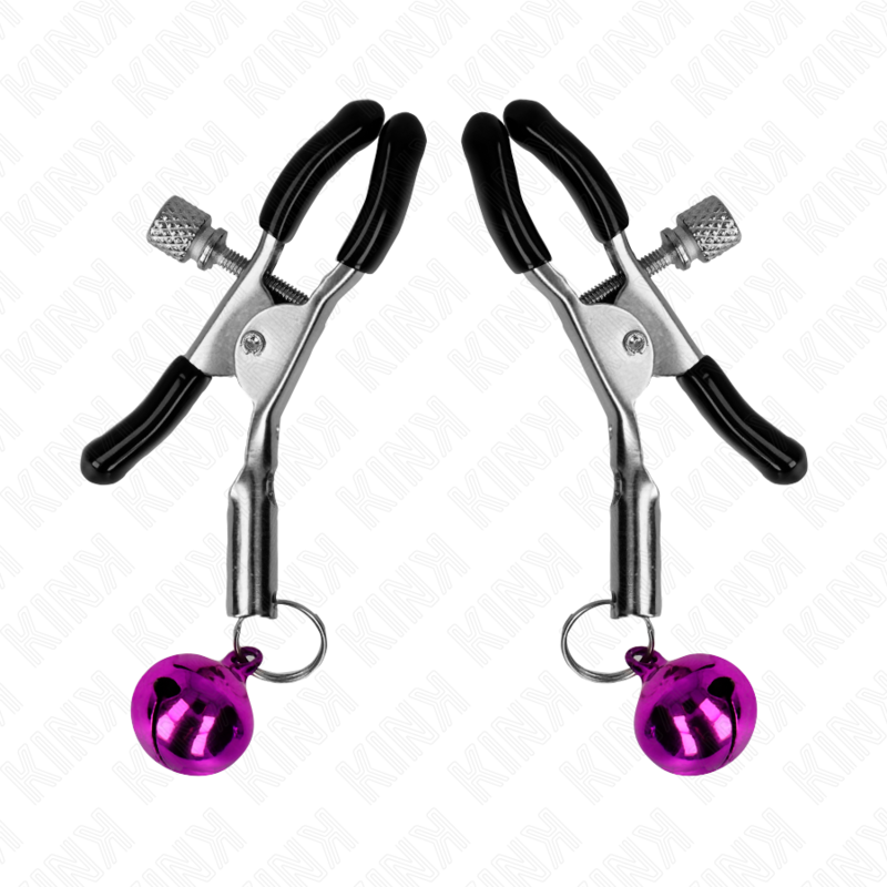 Comprar KINK Pinzas Para Pezones Con Campanilla Violeta – Accesorio Elegante Para Estimulación Sensorial-Noxtic