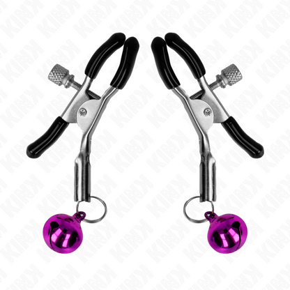 Comprar KINK Pinzas Para Pezones Con Campanilla Violeta – Accesorio Elegante Para Estimulación Sensorial-Noxtic