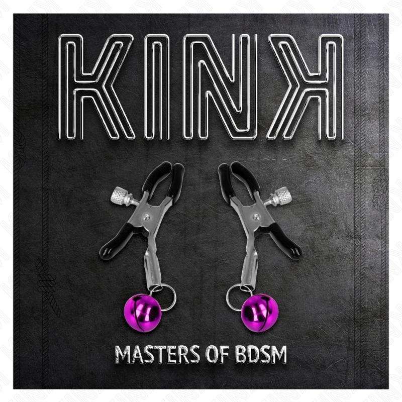Comprar KINK Pinzas Para Pezones Con Campanilla Violeta – Accesorio Elegante Para Estimulación Sensorial-Noxtic