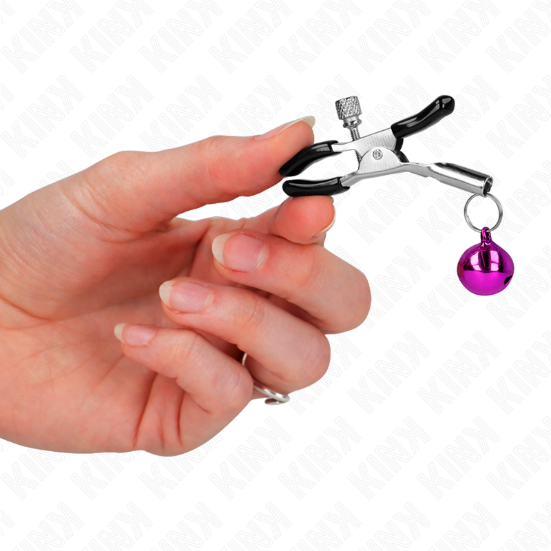 Comprar KINK Pinzas Para Pezones Con Campanilla Violeta – Accesorio Elegante Para Estimulación Sensorial-Noxtic