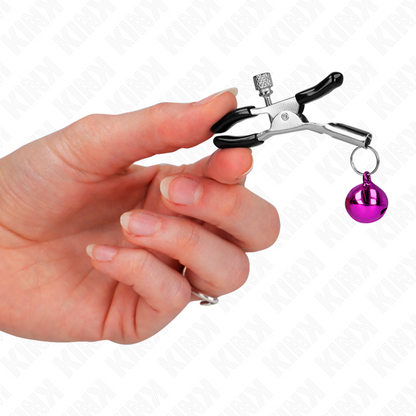 Comprar KINK Pinzas Para Pezones Con Campanilla Violeta – Accesorio Elegante Para Estimulación Sensorial-Noxtic