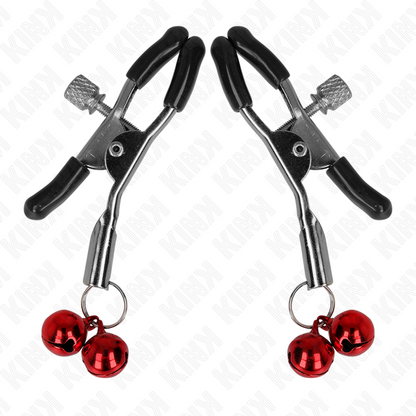 Comprar KINK Pinzas Para Pezones Con Doble Campanilla Roja – Estimulación Sensorial Para Nuevas Experiencias-Noxtic