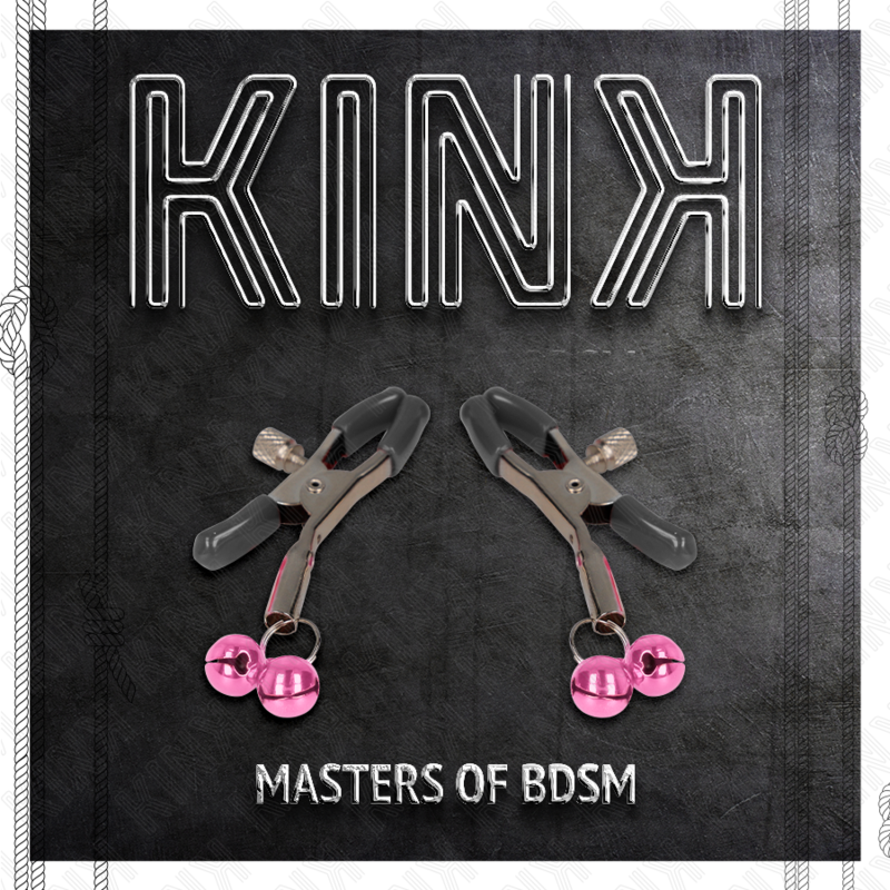 Comprar KINK Pinzas Para Pezones Doble Campanilla Rosa 6 Cm – Diseño Sensual Con Toque De Control-Noxtic