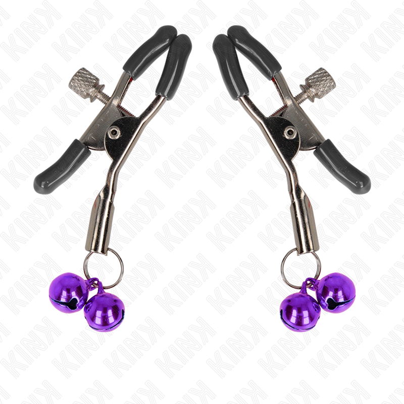 Comprar KINK Pinzas Para Pezones Doble Campanilla Violeta 6 Cm – Diseño Elegante Para Experiencias Sensoriales Intensas-Noxtic