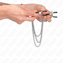 Comprar KINK Pinzas Para Pezones Con Triple Cadena Plateado – Estimulación Sensual Con Diseño Elegante-Noxtic