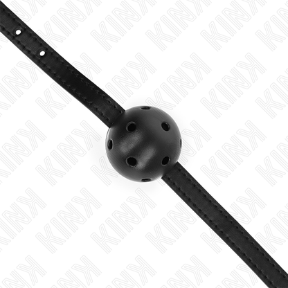 Comprar KINK Mordaza De Bola Transpirable Simplicity Negro – Diseño Confortable Para Experiencias Sensuales-Noxtic